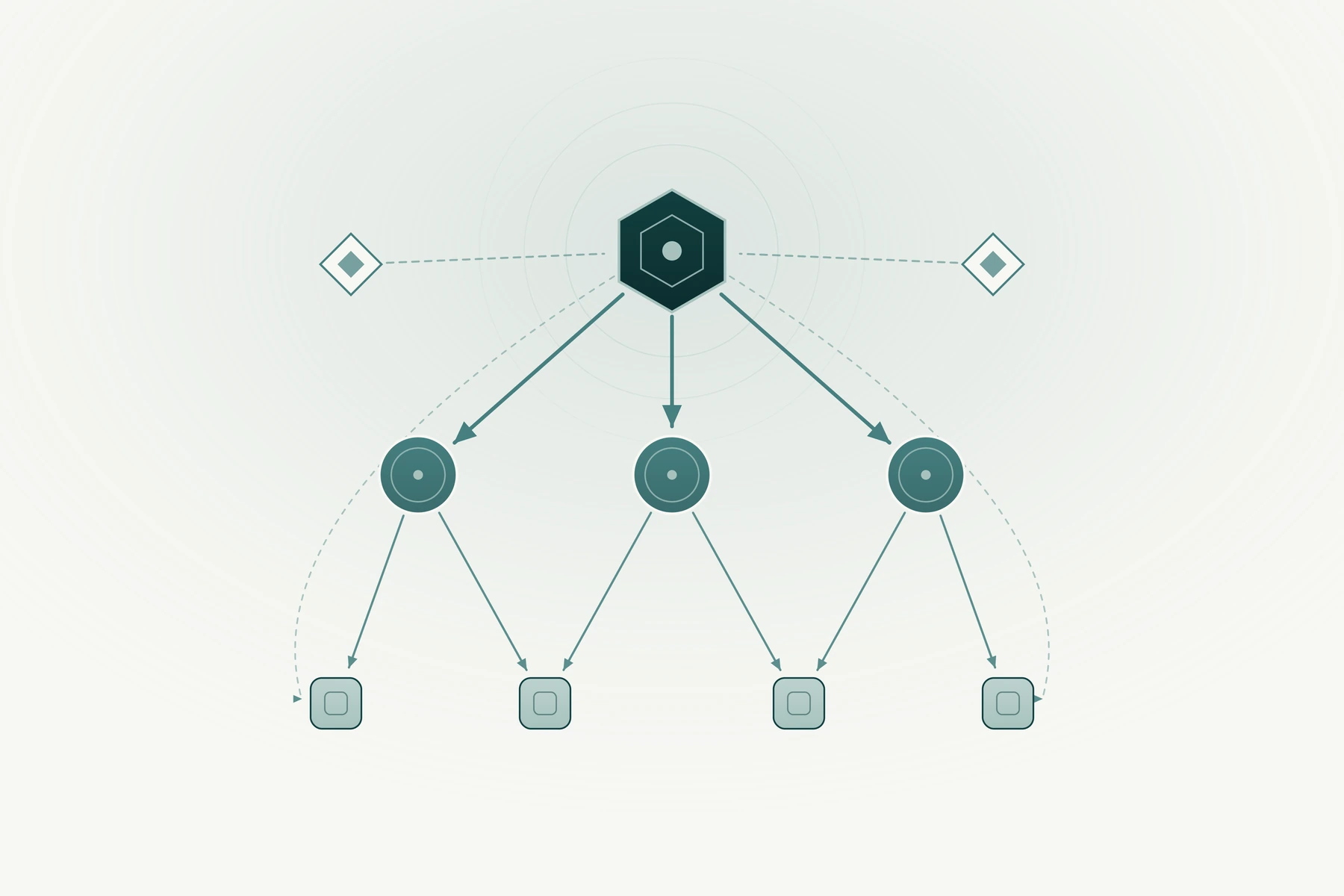 Abstract ownership network representing a Canadian taxpayer and foreign affiliate structure