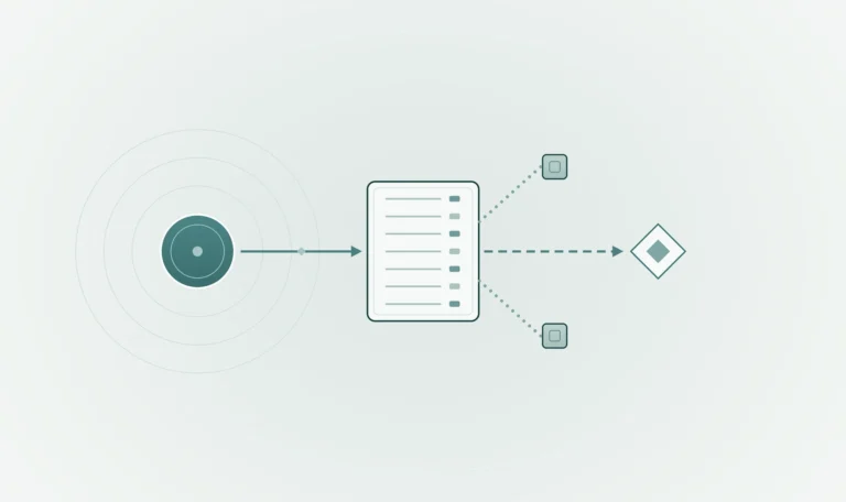 Abstract diagram of an individual linked to a personal tax return that is filed with the tax authority, representing T1 personal tax returns.