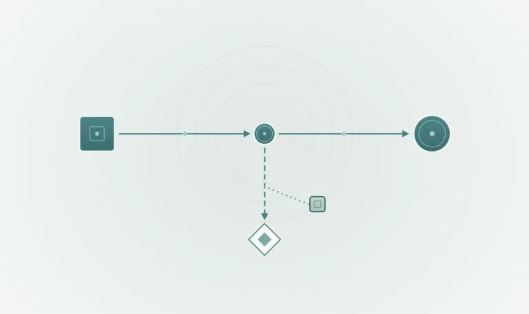 Abstract diagram of a payment travelling from a Canadian payer to a non-resident, with part of it diverted to the tax authority, representing Part XIII and Regulation 105 withholding.